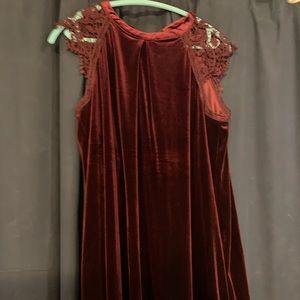 Free people velvet dress size large
